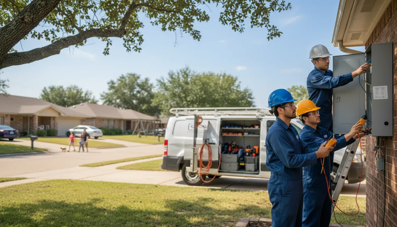 Certified electrician providing emergency electrical services in Long Lane, MO